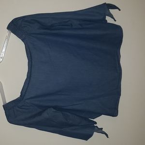 Paper Heart Tencil Denim Blouse